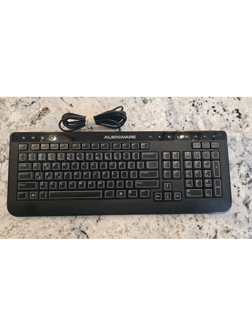 Alienware SK-8165 Black Gaming Keyboard Wired USB Tested